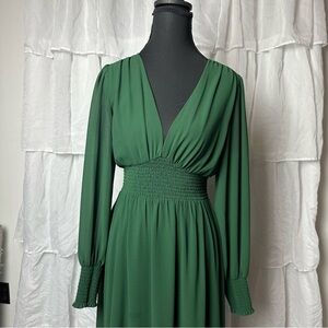 Baltic Born Deep Green Long Sleeve Dress